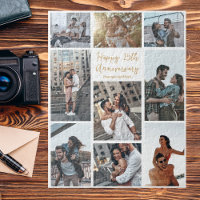 Romantic Custom Anniversary Modern Photo Collage