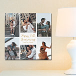 Romantic Custom Anniversary Photo Collage Modern Acrylic Print<br><div class="desc">Chic customizable photo collage acrylic art for your husband,  wife,  girlfriend,  or boyfriend on your anniversary. Add 6 of your favourite relationship,  engagement,  or wedding photos and order as a romantic gift for your partner. A beautiful personalized gift full of memories.</div>
