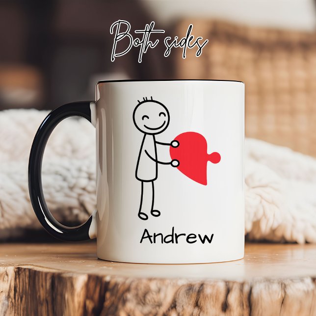 Romantic Custom Mug Gift for Girlfriend, Boyfriend (Custom Couple Mug Valentine’s Gift for Him or Her, Cute Couples Mug Gift for Bachelorette Party)