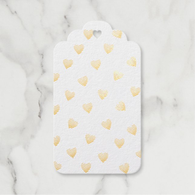 Romantic Cute Red Heart      Gift Tags (Front)