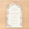 romantic dainty floral arch spring garden wedding