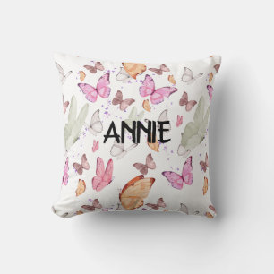 Romantic Dance Butterfly  Throw Pillow