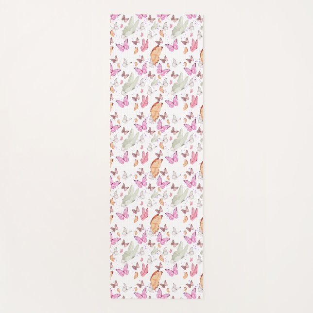 Romantic Dance Butterfly  Yoga Mat (Front)