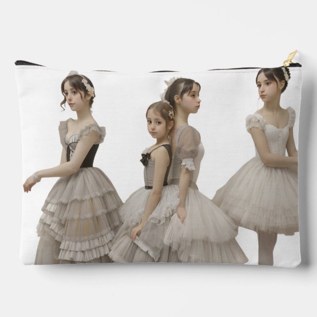 Romantic dancers make-up bag (Back)