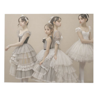 Romantic dancers notepad