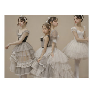 Romantic dancers poster