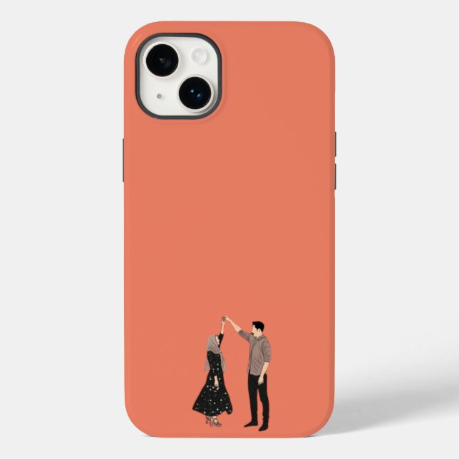 Romantic Dancing Couple colar  Case-Mate iPhone Case (Back)