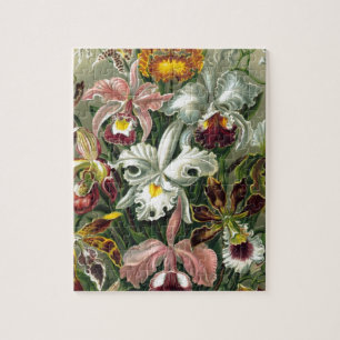 romantic date blossoms rsvp colourful chic jigsaw puzzle