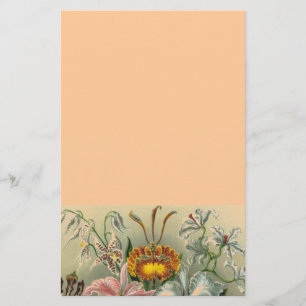 romantic date blossoms rsvp colourful chic stationery
