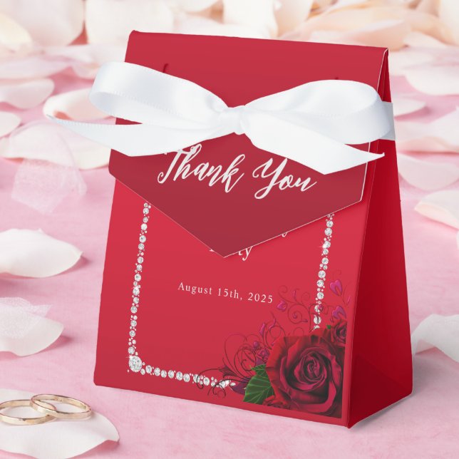 Romantic Decorative Roses Birthday Party Favor Box (Wedding)