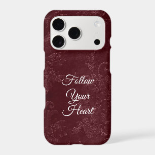 Romantic Deep Red Burgundy Floral  