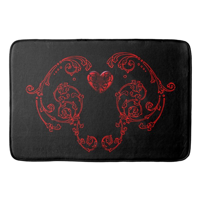 Romantic, Delicate Goth Bath Mat (Front)