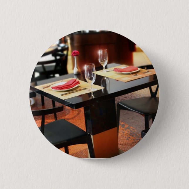 Romantic Dinner for Two 2 Inch Round Button (Front)