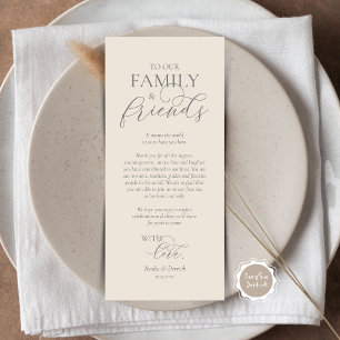 Romantic Dinner Place Setting Thank You Card