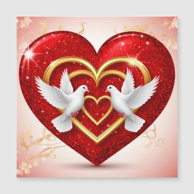 Romantic Doves Heart Love (Front)