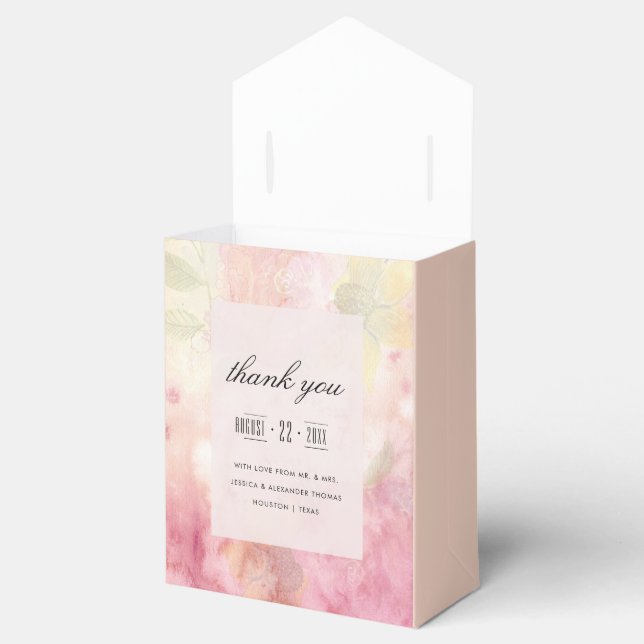 Romantic Dreamy Blossom Wedding Favor Box (Opened)