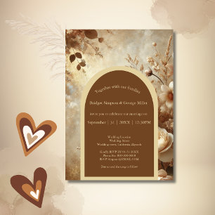 Romantic Dreamy Floral Wedding Invitation