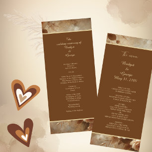 Romantic Dreamy Floral Wedding  Program