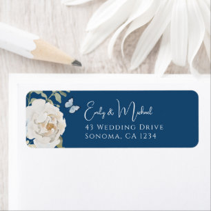 Romantic Dusty Blue Welcome Floral Wedding