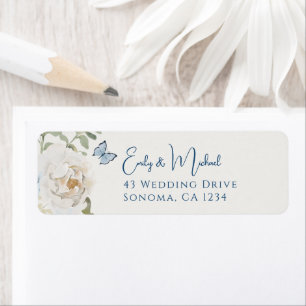 Romantic Dusty Blue Welcome Floral Wedding