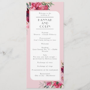 Romantic Dusty Rose Peony Modern Frame Program