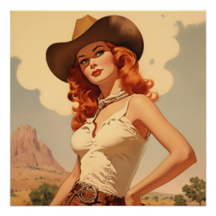 Romantic Dusty Trails: Wild West Whispers Poster