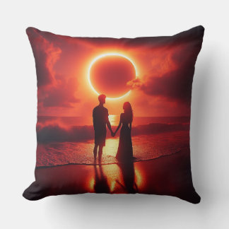 Romantic Eclipse Throw Pillow