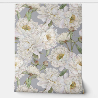 Romantic & Elegance Watercolor Floral Wallpaper 