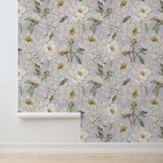 Romantic & Elegance Watercolor Floral Wallpaper 