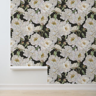 Romantic & Elegance Watercolor Floral Wallpaper 