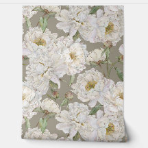 Romantic & Elegance Watercolor Floral Wallpaper 