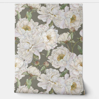 Romantic & Elegance Watercolor Floral Wallpaper 