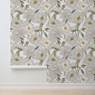 Romantic & Elegance Watercolor Floral Wallpaper 