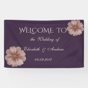 Romantic Elegant Daisy Wedding Banner