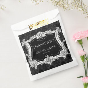 Romantic,Elegant French Framed "Thank You" Favour Bag