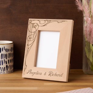 Romantic,Elegant, Ornate Wedding Etched Frames