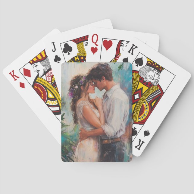 Romantic Embrace Playing Cards (Back)