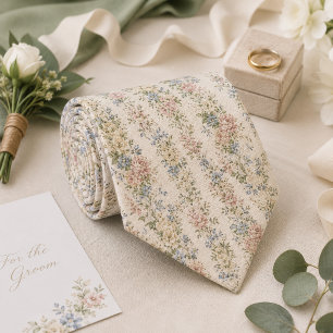 Romantic English Garden Wedding Tie