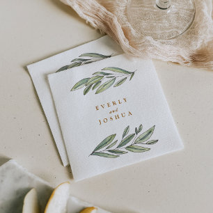 Romantic Evergreen Napkin
