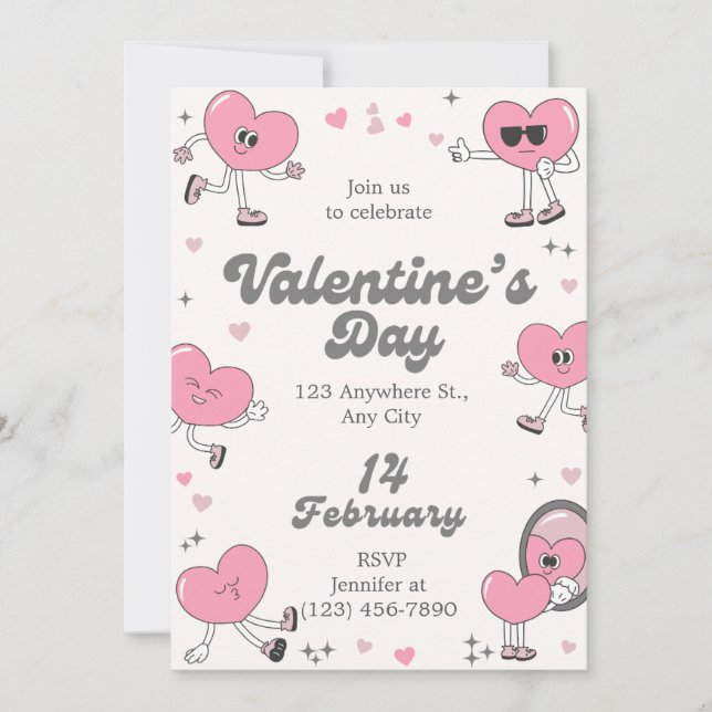 ​Romantic Every Day is Valentine's Custom Greeting Holiday Card (Front)