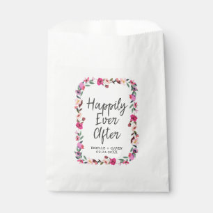 Romantic Fairytale Blossom Wreath Wedding Favour Bag