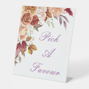 ROMANTIC FALL COLORS BRIDAL SHOWER WELCOME SIGN