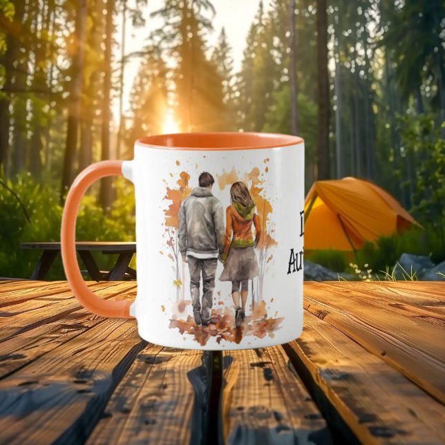 Romantic Fall Couple Umbrella Mug (Creator Uploaded)