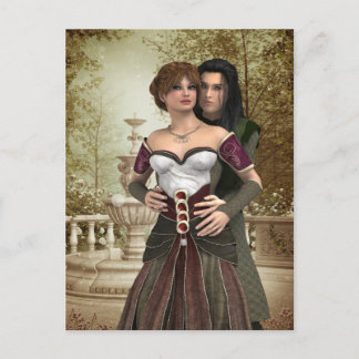 Romantic Fantasy Couple Postcard