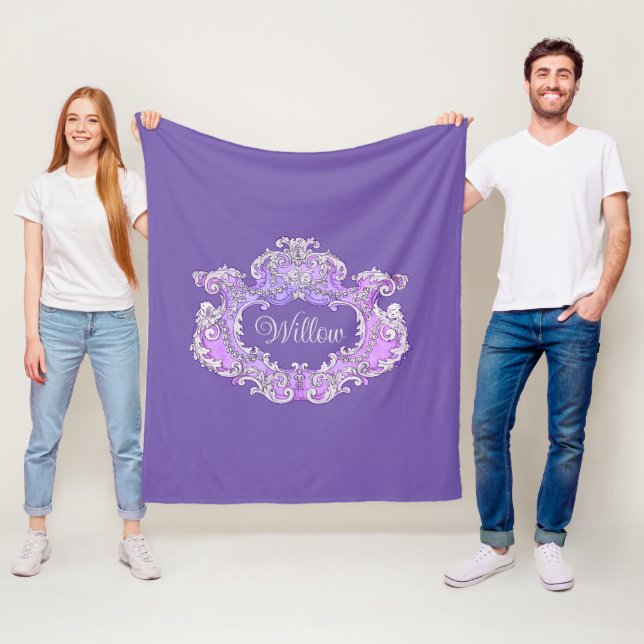 Romantic,Feminine,Personalized  Fleece Blanket (In Situ)