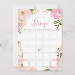 Romantic Floral Bridal Shower Bingo Game Card<br><div class="desc"></div>