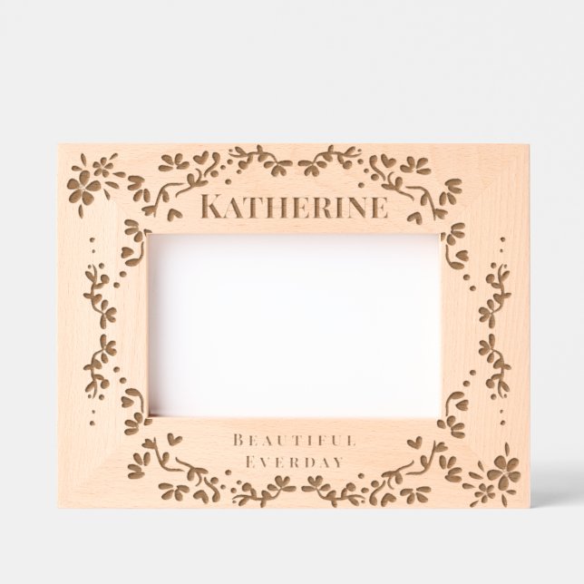 Romantic Floral  Etched Frames (Front)