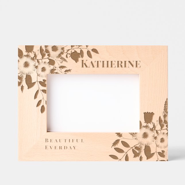 Romantic Floral  Etched Frames (Front)