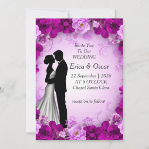 ✨ Romantic Floral Invite For Wedding Keepsake ✨