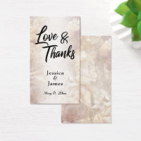Romantic Floral Love and Thanks Wedding Favour Car
